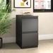 Lorell Fortress 2-Drawer Mobile Vertical Filing Cabinet Metal/Steel in Black | 27.8 H x 15 W x 19.9 D in | Wayfair 49524