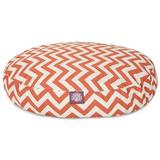 Majestic Pet Products Zig Zag Pet Pillow Polyester in Orange/White | 5 H x 36 W x 36 D in | Wayfair 78899550822