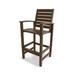 POLYWOOD® Signature Outdoor Bar Chair Plastic in Brown | 49 H x 24 W x 25 D in | Wayfair 1912-MA