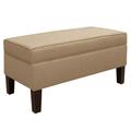 Skyline Furniture Flip Top Storage Bench Solid + Manufactured Wood/Polyester/Wood/Upholstered in Brown | 20 H x 39 W x 19 D in | Wayfair 848PTRJT