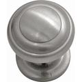 Hickory Hardware 1 1/4" Diameter Mushroom Knob Metal in Gray | 1" H x 1" W x 1.13" D | Wayfair P2286-SN