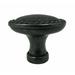 Stone Mill Hardware Austin 3/2" Length Oval Knob Metal in Black | 1.38 H x 0.75 W x 1 D in | Wayfair CP80104-BA