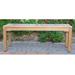 Regal Teak Teak Rosemont Backless Garden Outdoor Bench Wood/Natural Hardwoods in Brown/White | 17.5 H x 48 W x 17 D in | Wayfair R039ST-122