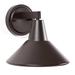 Great Outdoors by Minka Bay Crest Outdoor Armed Sconce Aluminum/Metal in Brown | 10.5 H x 11 W x 11.75 D in | Wayfair 72212-615B
