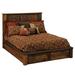 Fireside Lodge Solid Wood Bed Wood in Brown | 60 H x 82 W x 91 D in | Wayfair B10010-PF