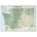National Geographic Maps Washington State Wall Map in Blue | 30 H x 40 W x 0.25 D in | Wayfair RE01020415