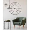 Howard Miller® Oversized Stockton 49" Wall Clock Metal in Black/Gray | 49 H x 49 W x 2.25 D in | Wayfair 625472