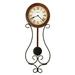 Howard Miller® Kersen Wall Clock Wood/Glass/Metal in Black/Brown/Gray | 22.5 H x 8 W x 2.5 D in | Wayfair 625497