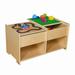 Wood Designs Build-N-Play Table w/ Race Track Wood in Brown | 19 H x 36.5 W in | Wayfair WD85699