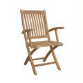 Anderson Teak Tropico Folding Teak Patio Dining Chair Wood in Brown | 38 H x 21.5 W x 22.5 D in | Wayfair CHF-105