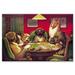 Buyenlarge 'Dog Poker - 'Stun, Shock & the Win' by C.M. Coolidge Graphic Art on Wrapped Canvas in Green/Red | 20 H x 30 W x 1.5 D in | Wayfair