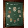 Framed 1956 British Coin Gift Set (Vintage 68th Birthday Year of Birth or Wedding Anniversary Present)