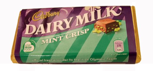 Cadbury Dairy Milk Mint Crisp Chocolate Bar Box of 48x49g