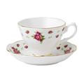 Royal Albert Modern Vintage NCRWTW26135 Teacup & Saucer, 2 Piece Set NCR White, Bone China