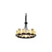 Justice Design Group Clouds Dakota 12-Light Ring Chandelier - CLD-8768-10-DBRZ