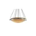 Justice Design Group Clouds Bowl Suspension Light with Ring-Small - CLD-9692-35-MBLK