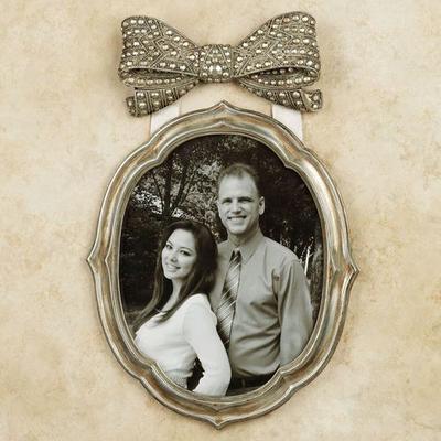 Bow Silver Large Photo Frame 8 x 10, 8 x 10, Silver