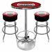 Trademark Global Killians Beer Game Room 3 Piece Pub Table Set Wood/Metal in Brown/Red | 42 H in | Wayfair KL9800