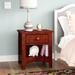 Red Barrel Studio® Adeana 1 Drawer Nightstand Wood in Brown | 21 H x 19 W x 16 D in | Wayfair JEG-8016DI-O