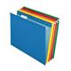 Pendaflex Reinforced Hanging File Folders, Letter Size, Assorted, 1/5 Cut, 25/BX (4152 1/5 ASST)