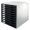 Leitz 10 A4 Drawer Cabinet, Organiser, Form Set, Black