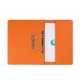 Elba Stratford Transfer Spring File with Pocket Recycled 315gsm 32mm Foolscap Orange Ref 30116 [Pack of 25]