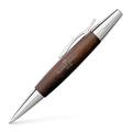 Faber-Castell 148382 E-Motion twist ball point pen Birnbaumholz dunkelbraun