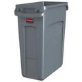 Rubbermaid Commercial Products FG354100LGRAY, Waste Container with Handles, 60 L - Grey