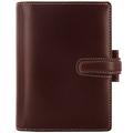 Filofax Cuban Personal Organiser Italian Leather for Refills 80x120mm Pocket Brown Ref 024863