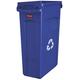 Rubbermaid Commercial Products Vented Slim Jim Waste Receptacle Bin 87 Litre Blue Recycling FG354007BLUE