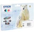 Epson 26 Polar Bear Genuine Multipack, 4-colours Claria Premium Ink Cartridges