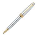 Cross Bailey Refillable Click-Off Cap Plastic Ballpoint Pen with Chrome Finish and Gold-Plated Appointments, Medium Ballpoint, includes Premium Gift Box and Black Cartridge, 1 Pack, Medalist