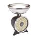 KitchenCraft Classic Collection Mechanical Kitchen Scales with Bowl in Gift Box, Black, 2kg Capacity