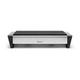 Brabantia Food Warmer, 2 Burner - Matt Steel with Black Aluminum Grill - 8 x 35.7 x 18.8cm - Integrated Cool Grips for Handling