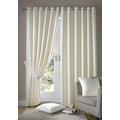 Madison Eyelet Curtains Cream Ivory 66x54