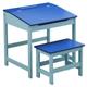 Premier Housewares Children's Desk and Stool Set - Blue