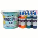 Handy Art Fabric Paint Bucket Kit Multiple Colors Set of 9