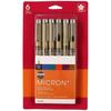 Sakura Pigma Micron Pen Set 6-Colors .20 mm