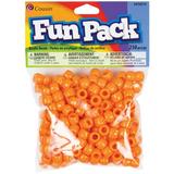 Fun Pack Acrylic Pony Beads 250/Pkg-Orange Pk 6 Cousin