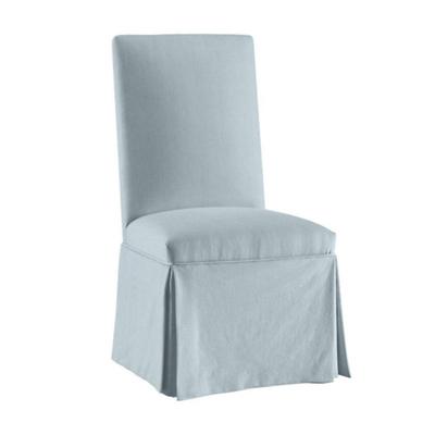 Parsons Chair Slipcover Only - Suzanne Kasler Signature 13oz Linen - Parchment - Ballard Designs