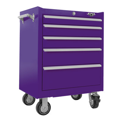 Viper Tool Storage 26"W 5-Drawer Tool Chest Steel in Indigo, Size 35.5 H x 26.5 W x 18.13 D in | Wayfair V2605PUR