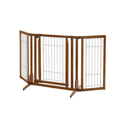 Richell Premium Plus Freestanding Pet Gate, 63" L X 26" W