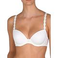 Marie Jo Womens Avero Padded Bra Size 34C in White Embroidered Padded Underwired