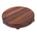 John Boos Gift 1.5" Edge Grain Walnut 12" Round Cutting Board w/ Wood Feet Wood in Brown | 12 W in | Wayfair WAL-B12R