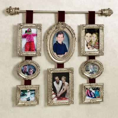 Princella Multi Photo Wall Accent Pewter , Pewter
