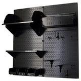 Wall Control Hobby Craft Pegboard Organizer Storage Kit, Metal in Black | 32 H x 32 W x 9 D in | Wayfair 30-CC-200 BB