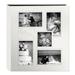 Pioneer Photo Albums Wedding Collage Frame Cover Large Leatherette 240 Pkt 4x6 Photo Album Ivory White