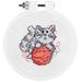 Janlynn 404945 Kitten Mini Counted Cross Stitch Kit-3 in. Round 14 Count