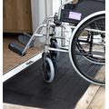 Aidapt Rubber Threshold Ramp 1520x610mm.No Fixing Required,Kerbs,Doorways,Split Level Rooms,Wheelchair,Scooter,Rollator,Walking Frame,Disability Access Ramp,Non-Slip,Cut to Size,Durable,Hard Wearing