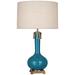 Robert Abbey Athena 31 3/4" Peacock Blue Ceramic Table Lamp